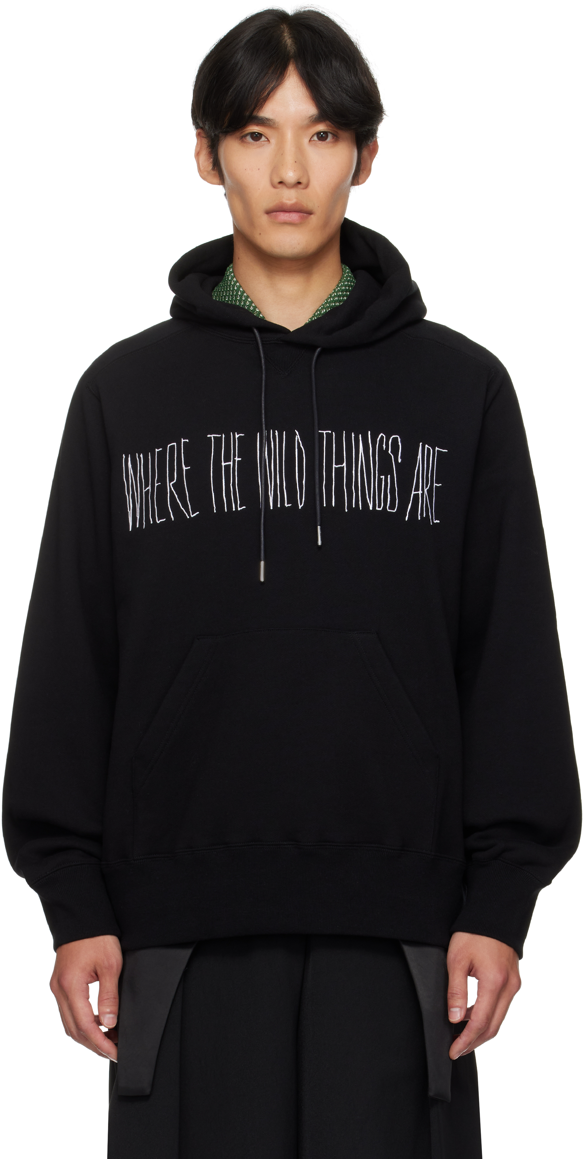 sacaiのブラック 'Where The Wild Things Are' コットン フーディが