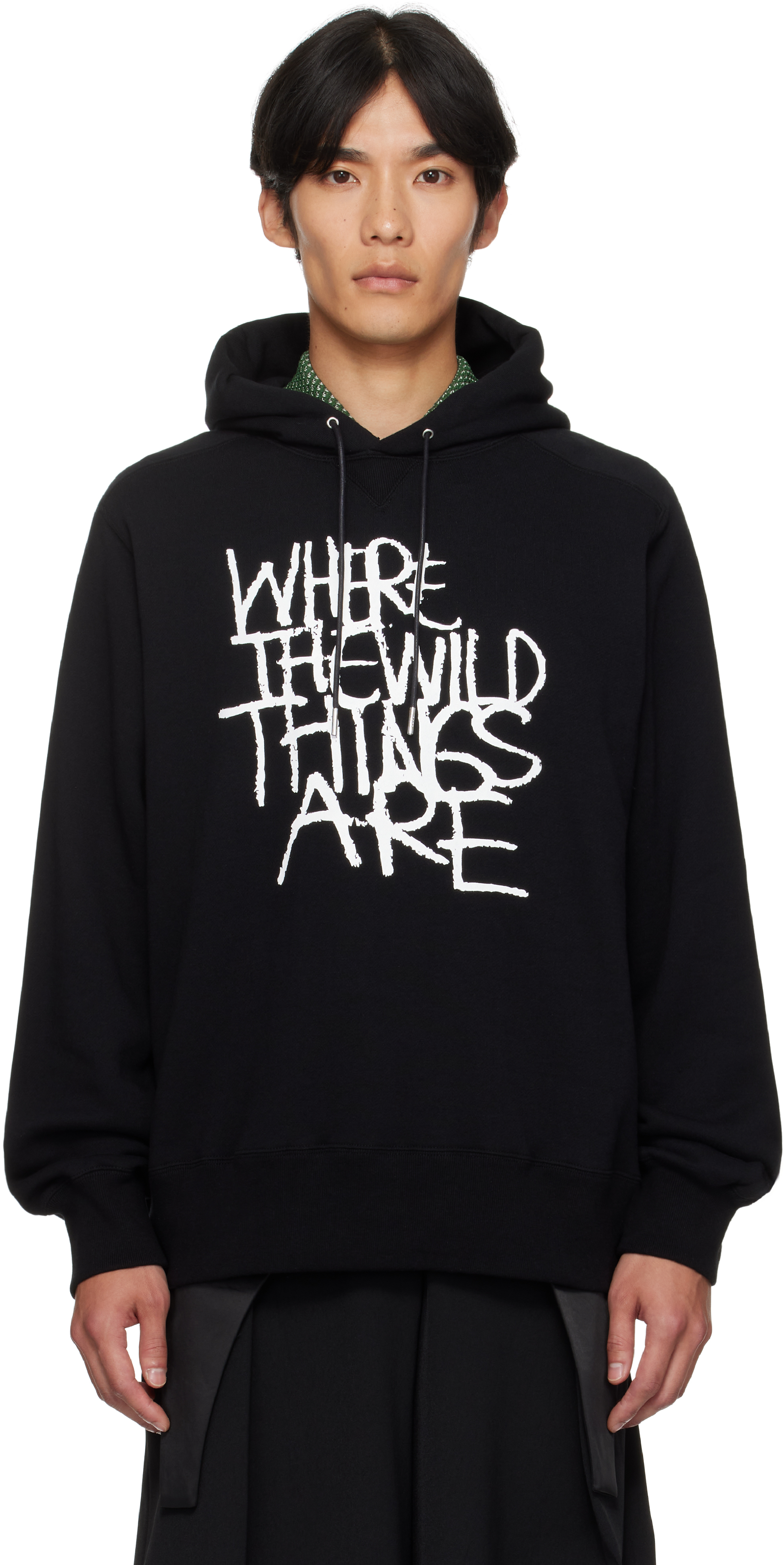 sacaiのブラック 'Where The Wild Things Are' コットン フーディが