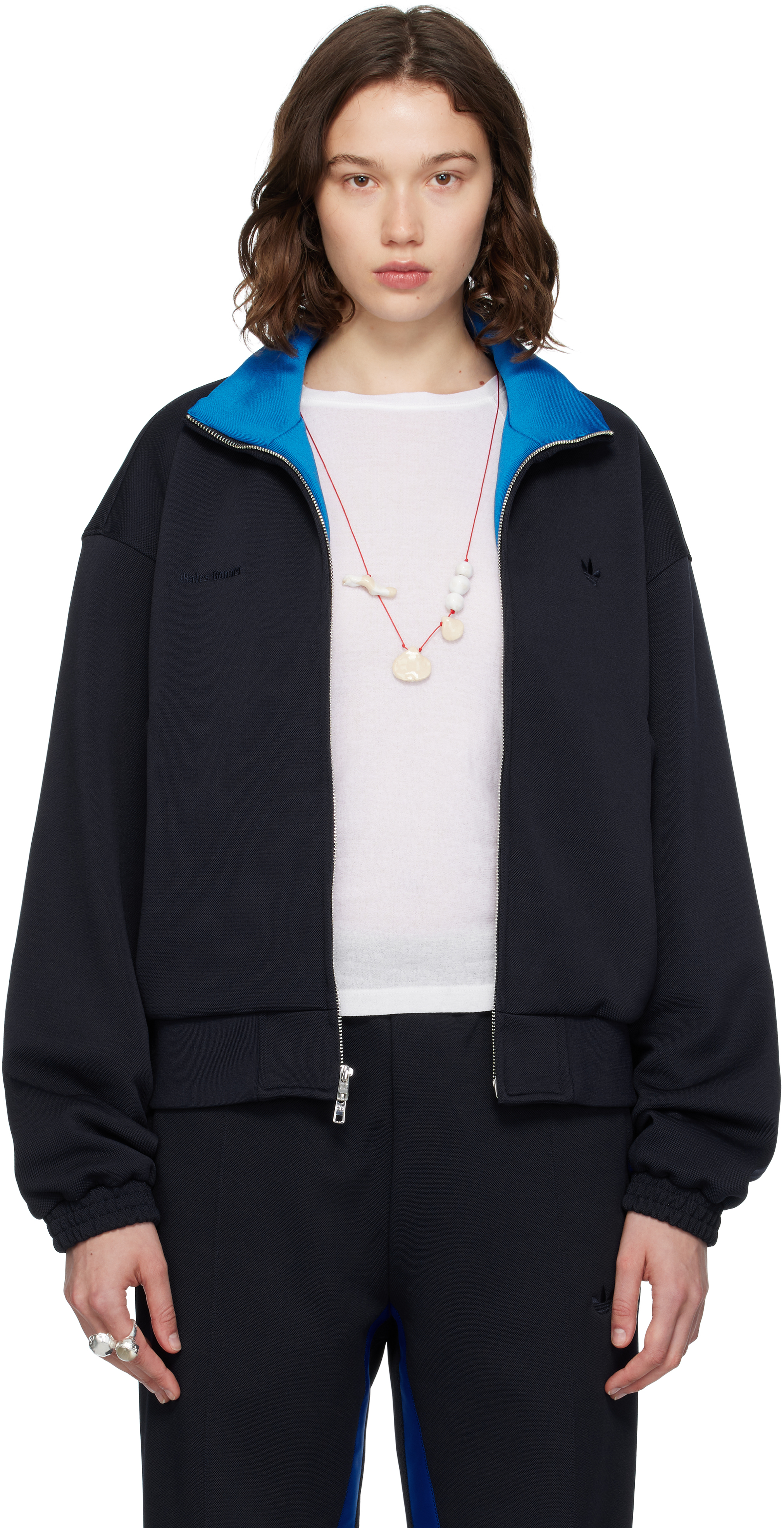 Wales Bonnerのネイビー adidas Originalsエディション ピケ トラック