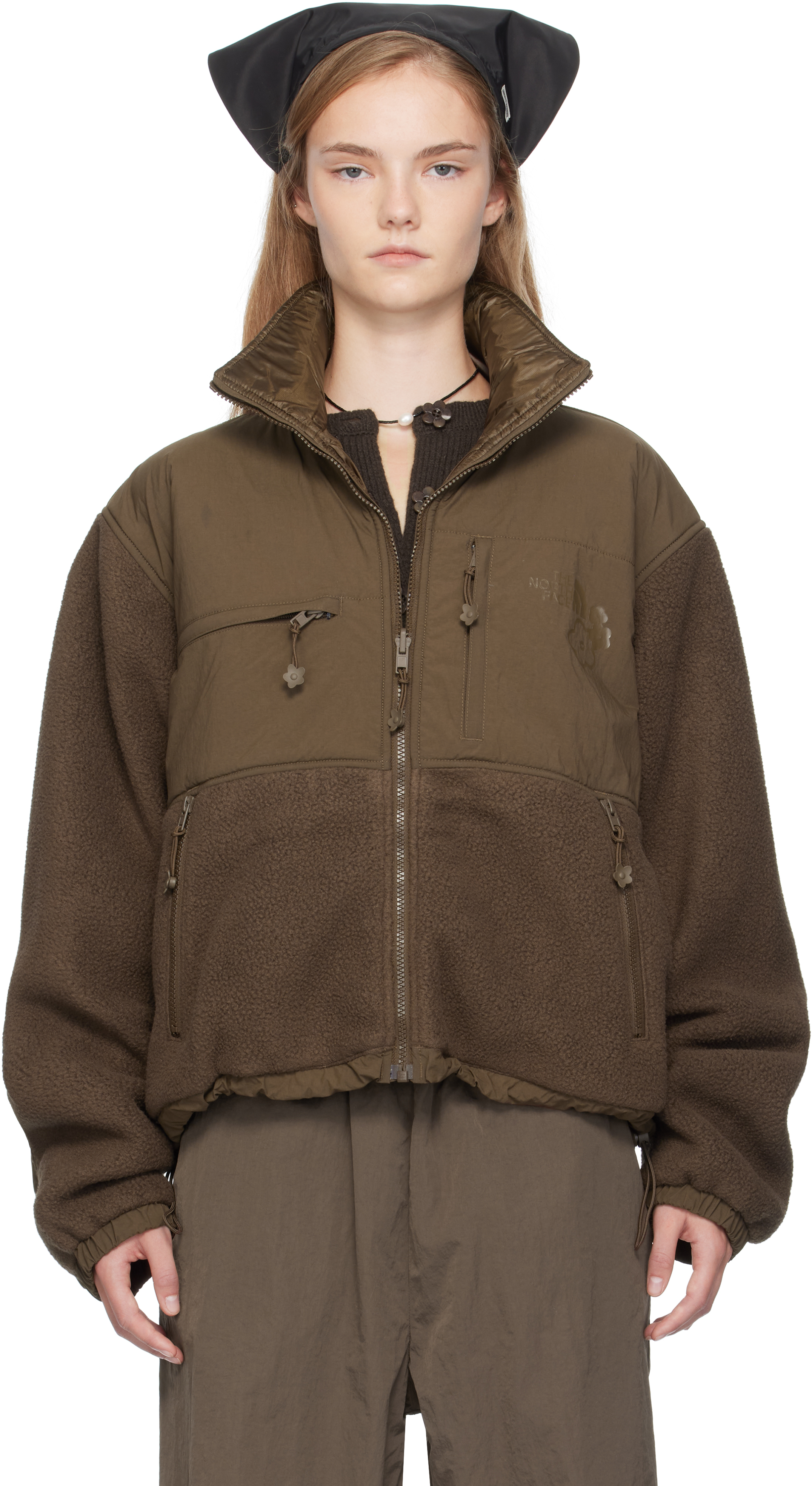Cecilie Bahnsen: ブラウン The North Faceエディション フリース