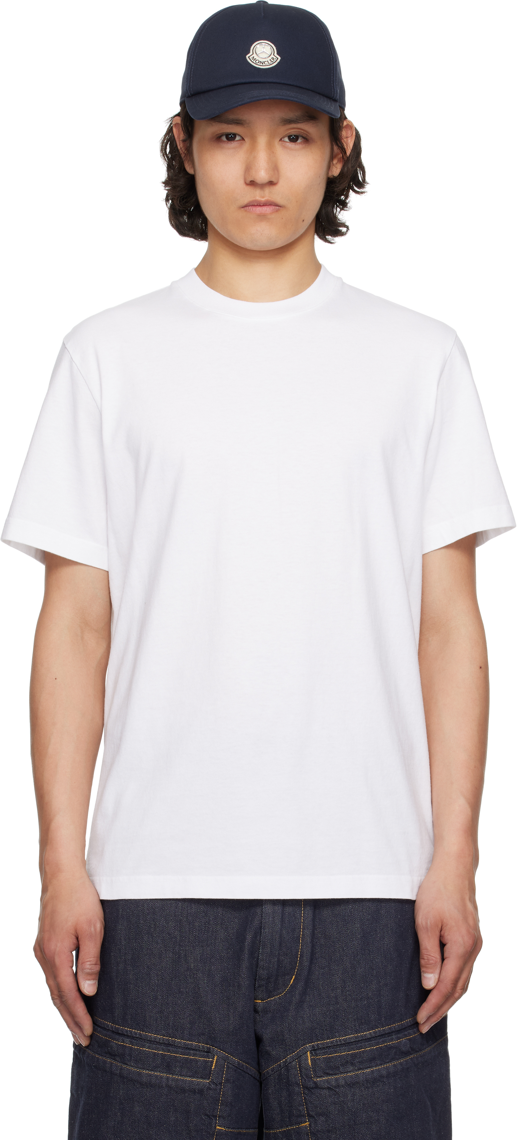 Moncler Genius: Mercedes-Benz by NIGO White Crewneck T-shirt | SSENSE