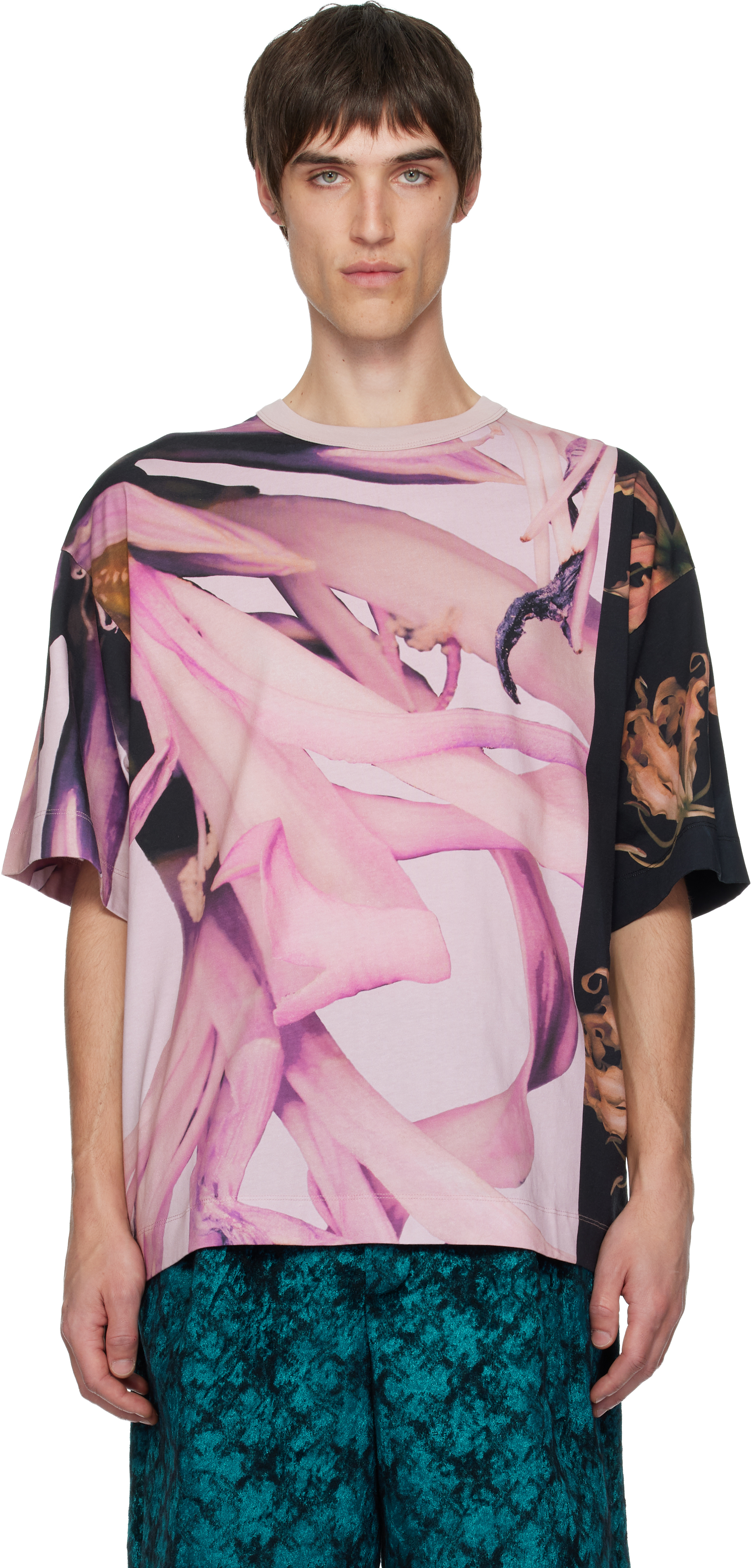 Dries Van Notenのピンク オーバーサイズ Tシャツがセール中
