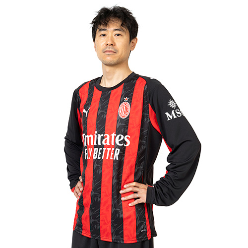 25-26 ACミラン HOME 長袖ユニフォーム／サッカーショップKAMO