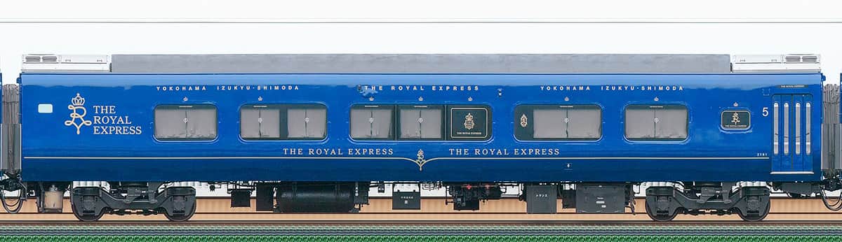 伊豆急行2100系「THE ROYAL EXPRESS」サハ2191の側面写真｜RailFile.jp