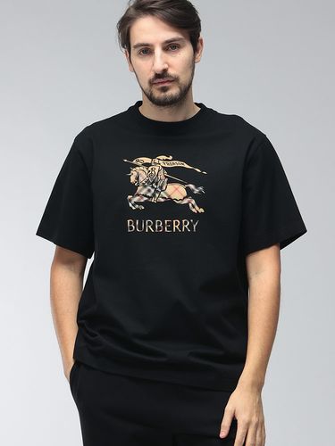 BURBERRY (バーバリー) ビッグEKDプリント クルーネック 半袖 Tシャツ