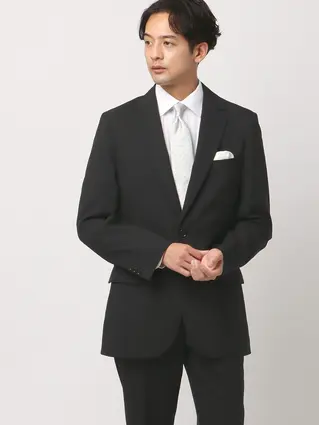 WEB・一部店舗限定／スーツ／フォーマル／2つボタン／無地／裾上げ済み