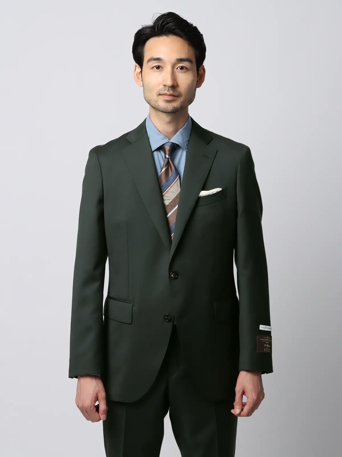 スーツ／2つボタン／CANONICO／21μPRUNELLE／無地／CH25 | SUIT SQUARE