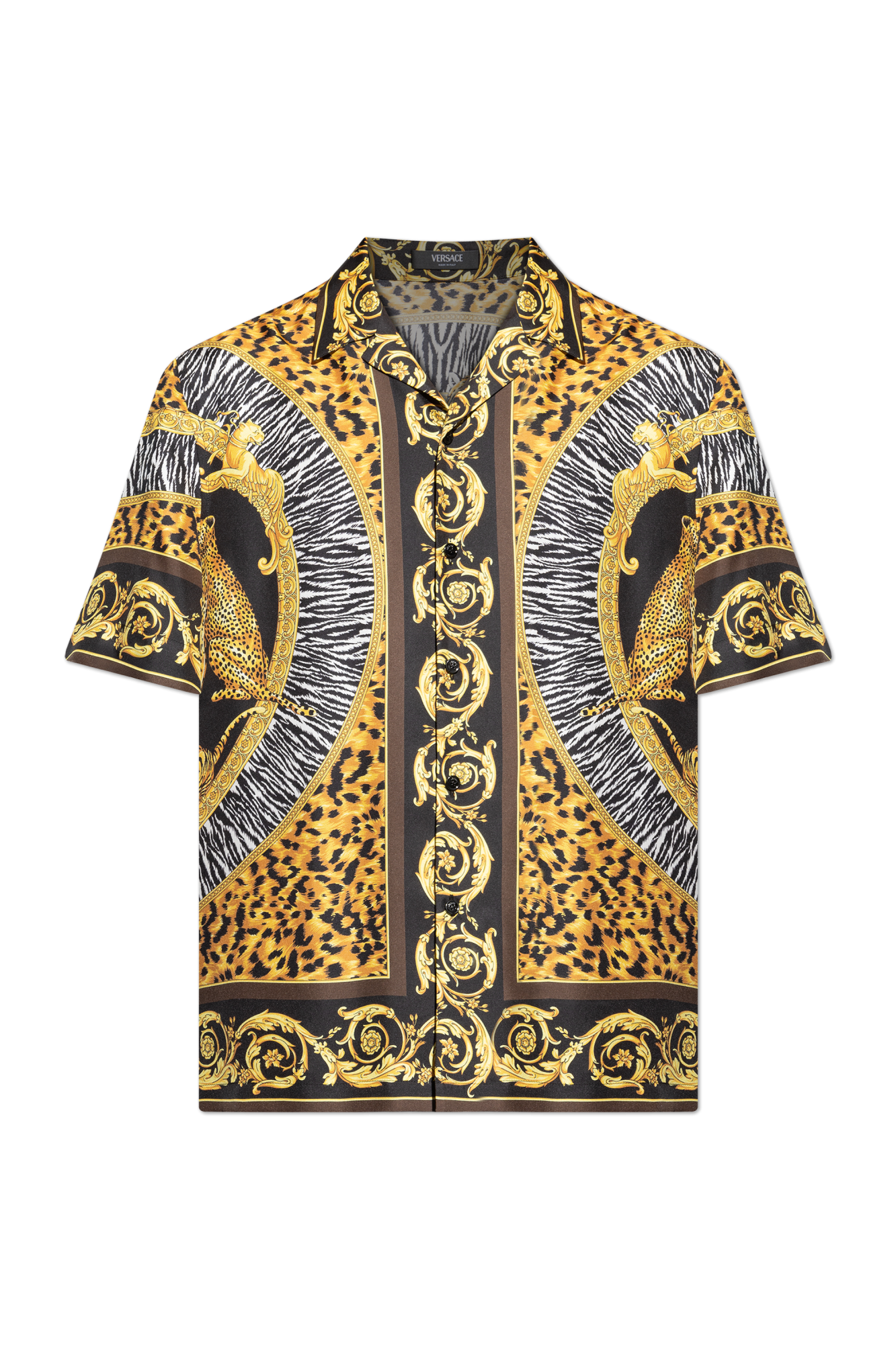 Multicolour Silk short-sleeve shirt Versace - Vitkac Japan
