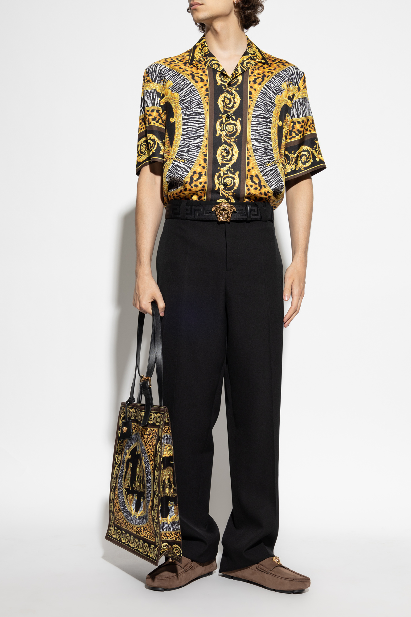 Versace Silk short-sleeve shirt | Men's | Vitkac