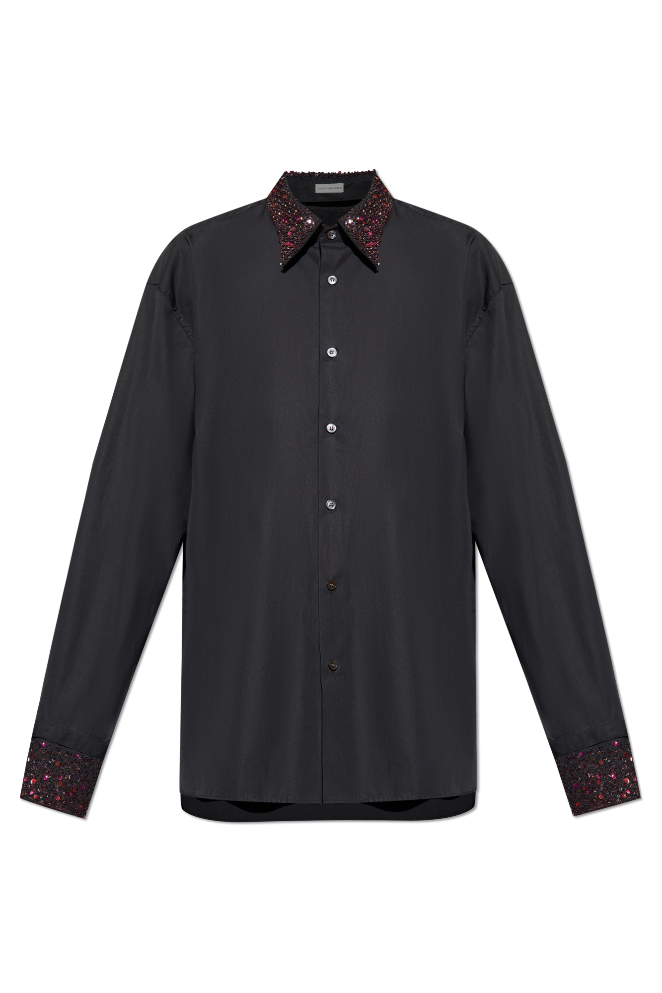Black Shirt with decorative collar Dries Van Noten - Vitkac Japan
