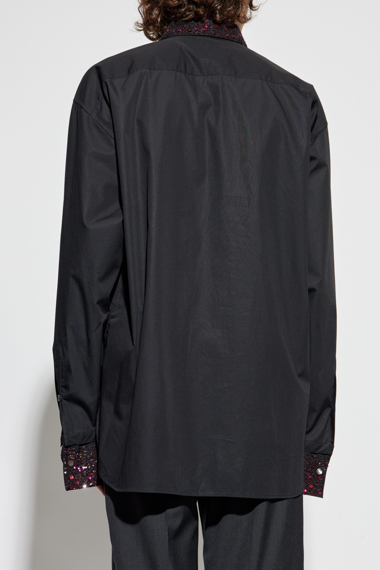 Black Shirt with decorative collar Dries Van Noten - Vitkac Japan