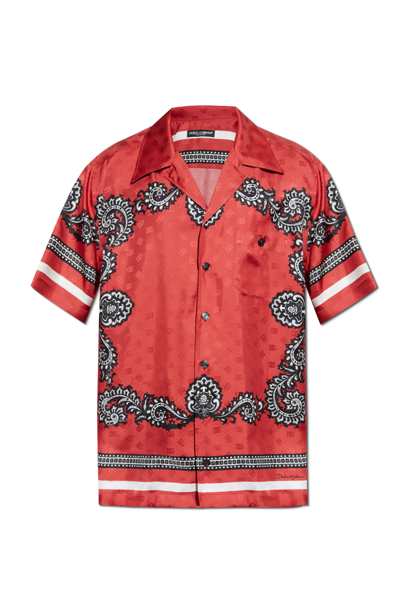 Red Silk shirt with pocket Dolce & Gabbana - Vitkac Japan