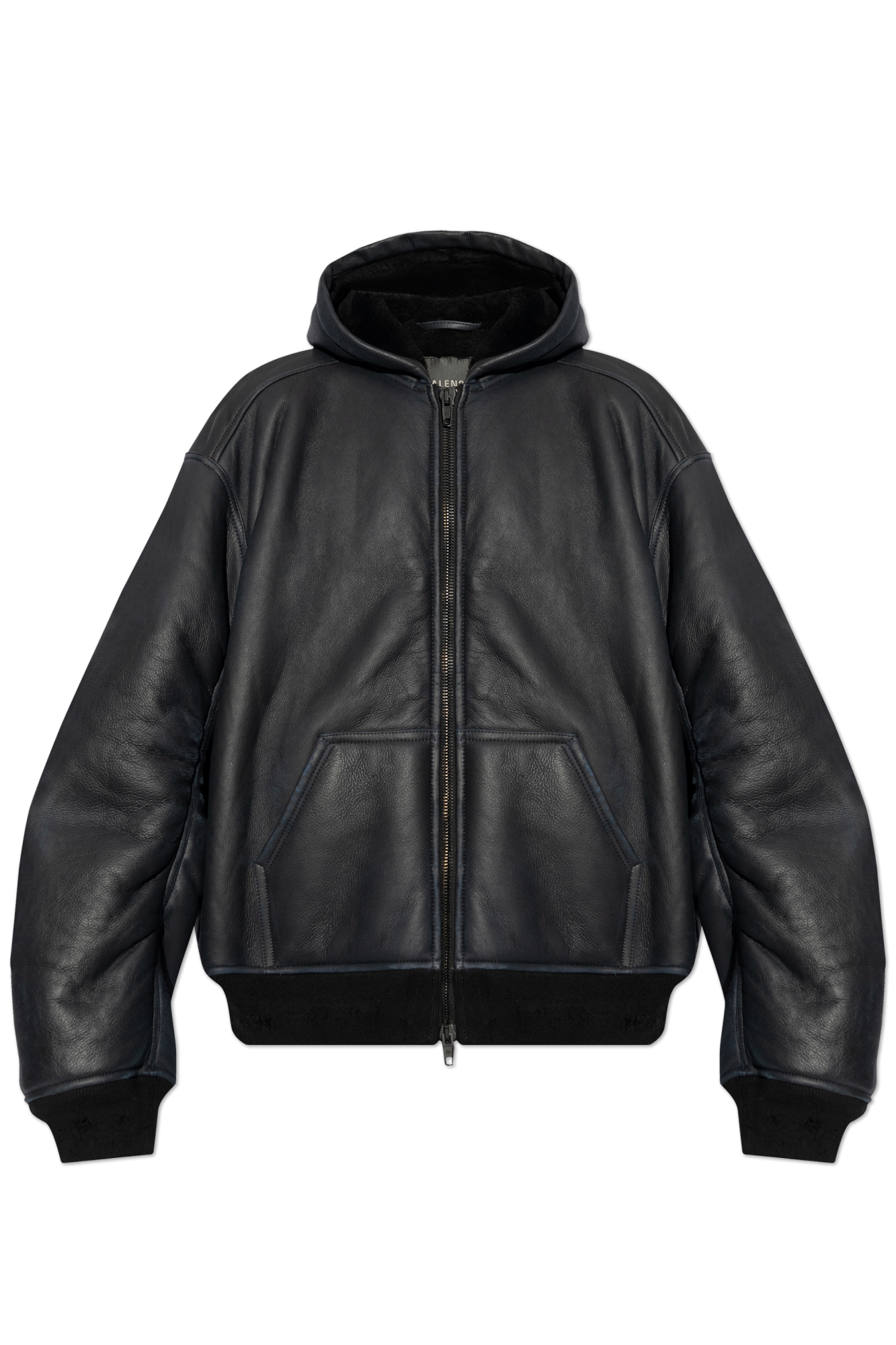 Black Leather Jacket Balenciaga - Vitkac Denmark