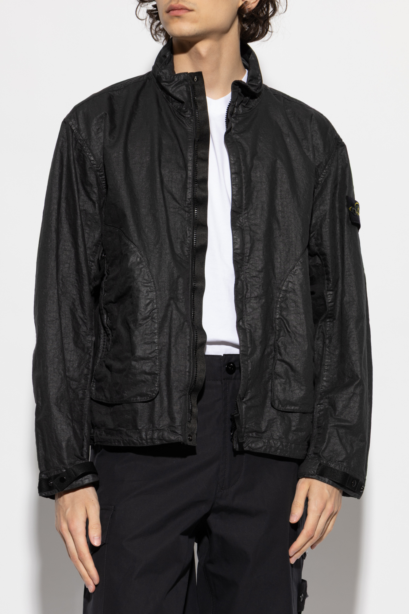 Stone Island Jacket Organic-Look Nylon Panama-TC | Men's Clothing