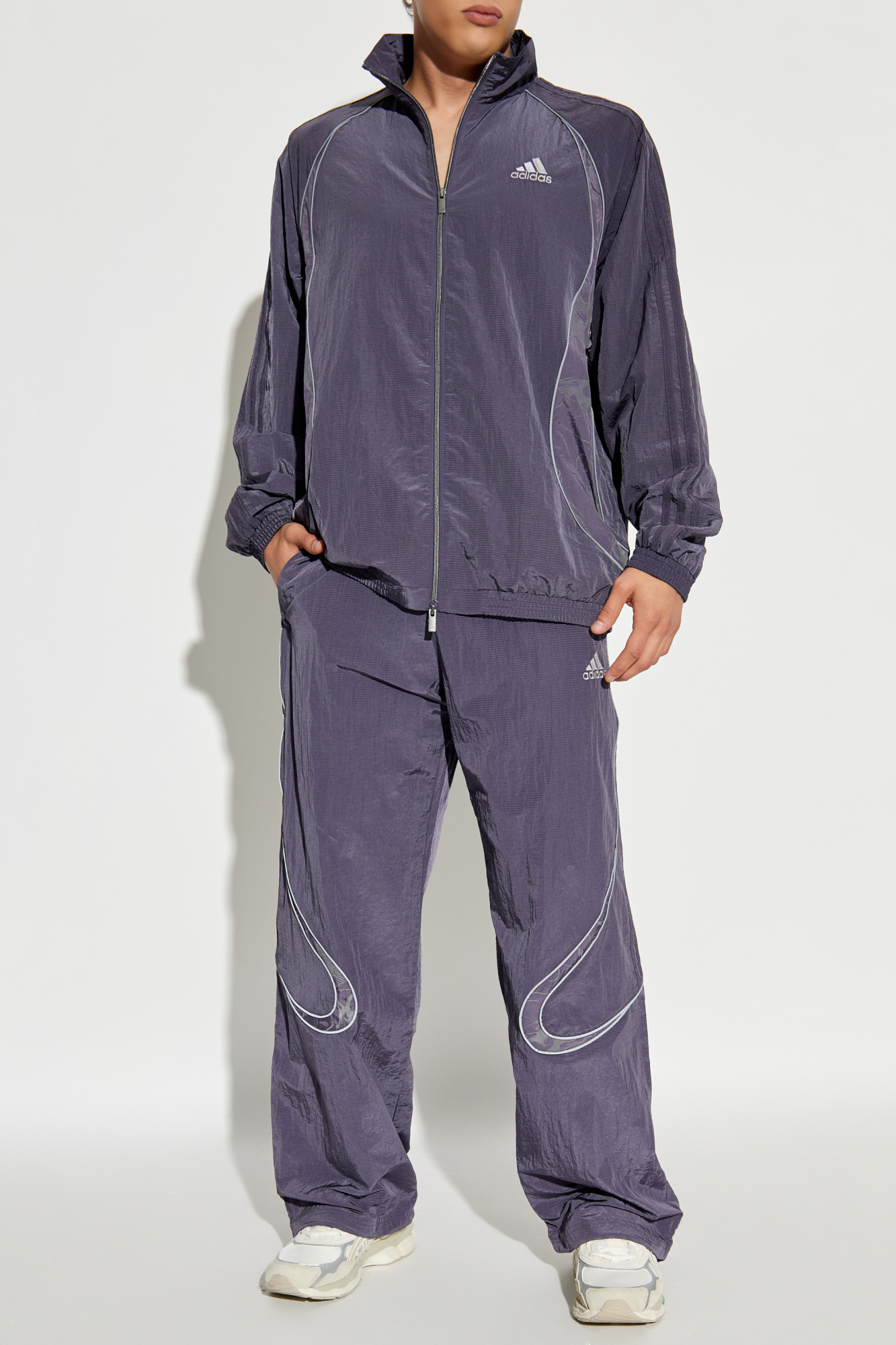Purple Trousers made of technical fabric ADIDAS Originals - Vitkac