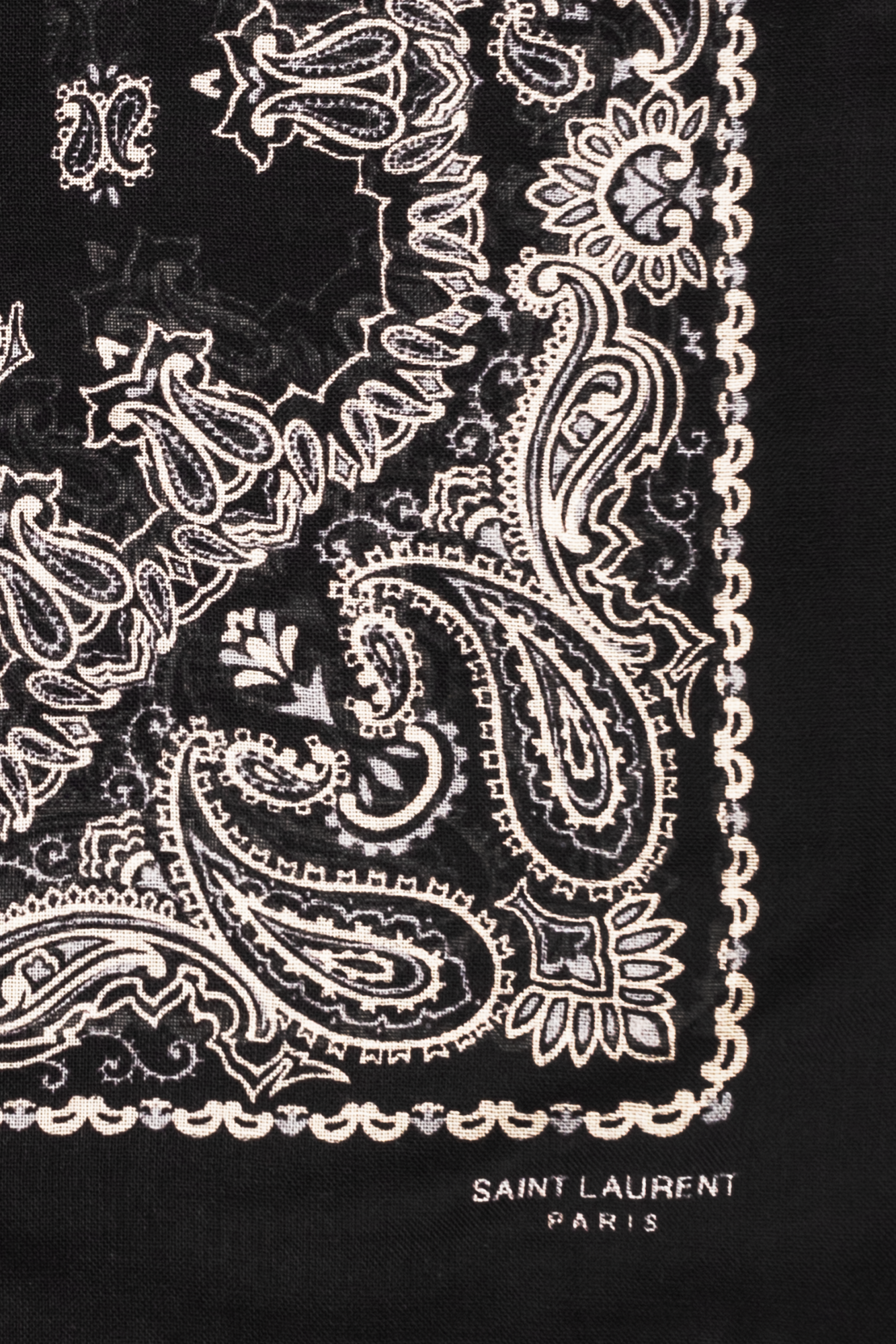 Black Paisley scarf Saint Laurent - Vitkac Denmark