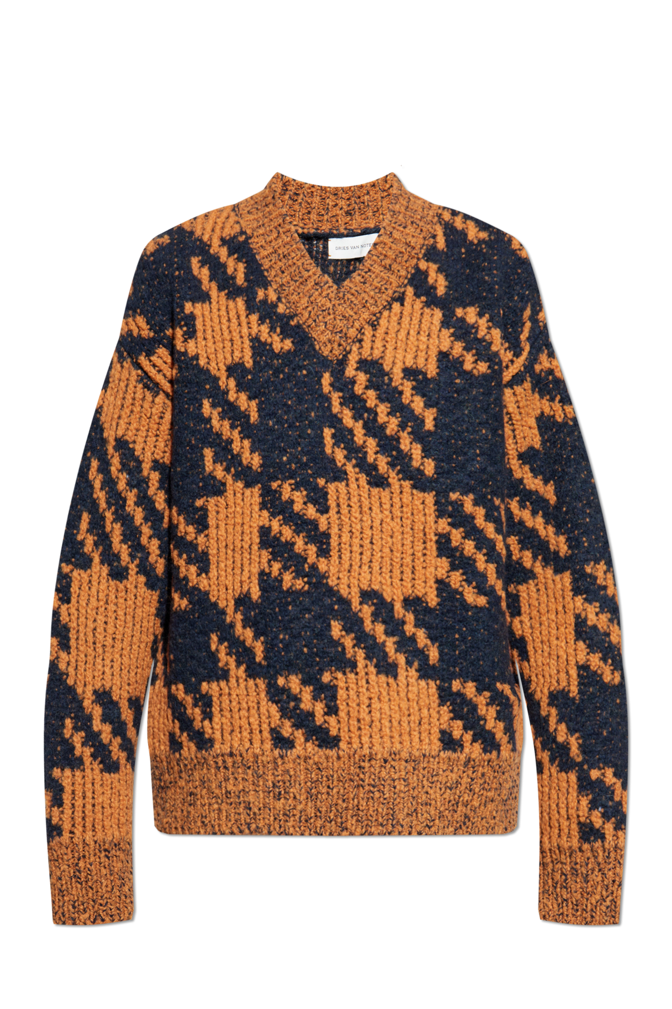 Orange Wool sweater Dries Van Noten - Vitkac Japan
