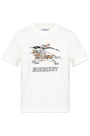 White T-shirt with logo Burberry - Vitkac Canada