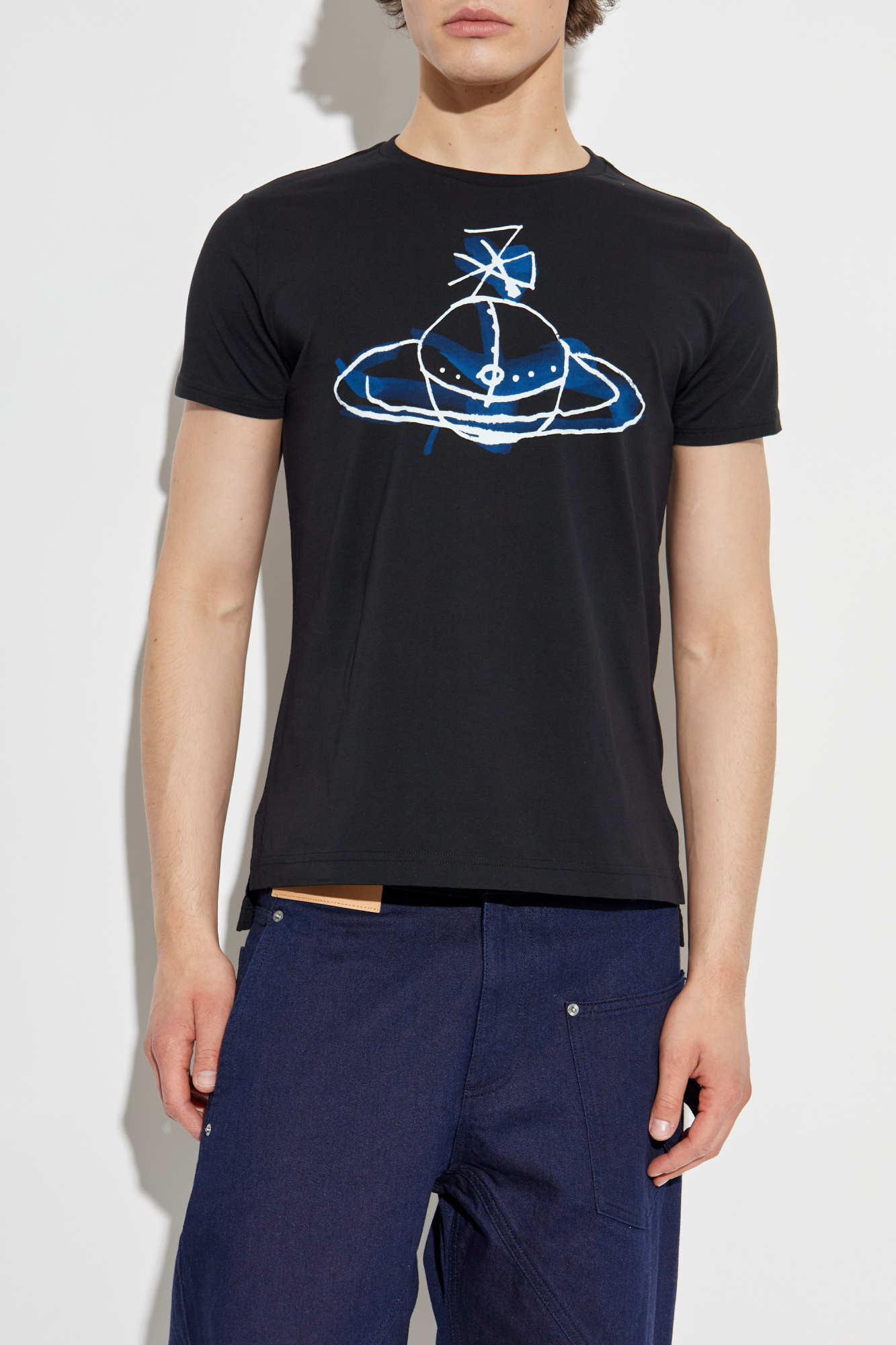 Black T-shirt with logo Vivienne Westwood - Vitkac Japan