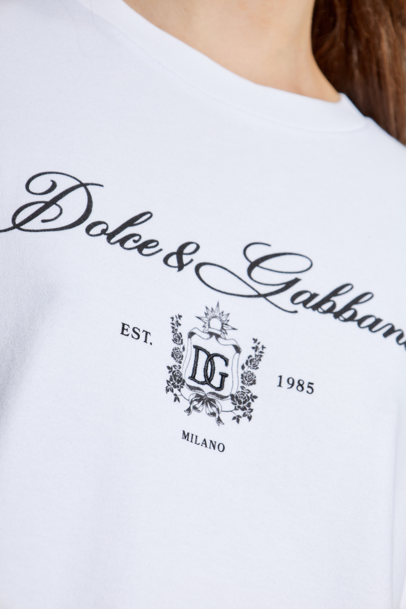 White T-shirt with Logo Dolce & Gabbana - Vitkac Japan