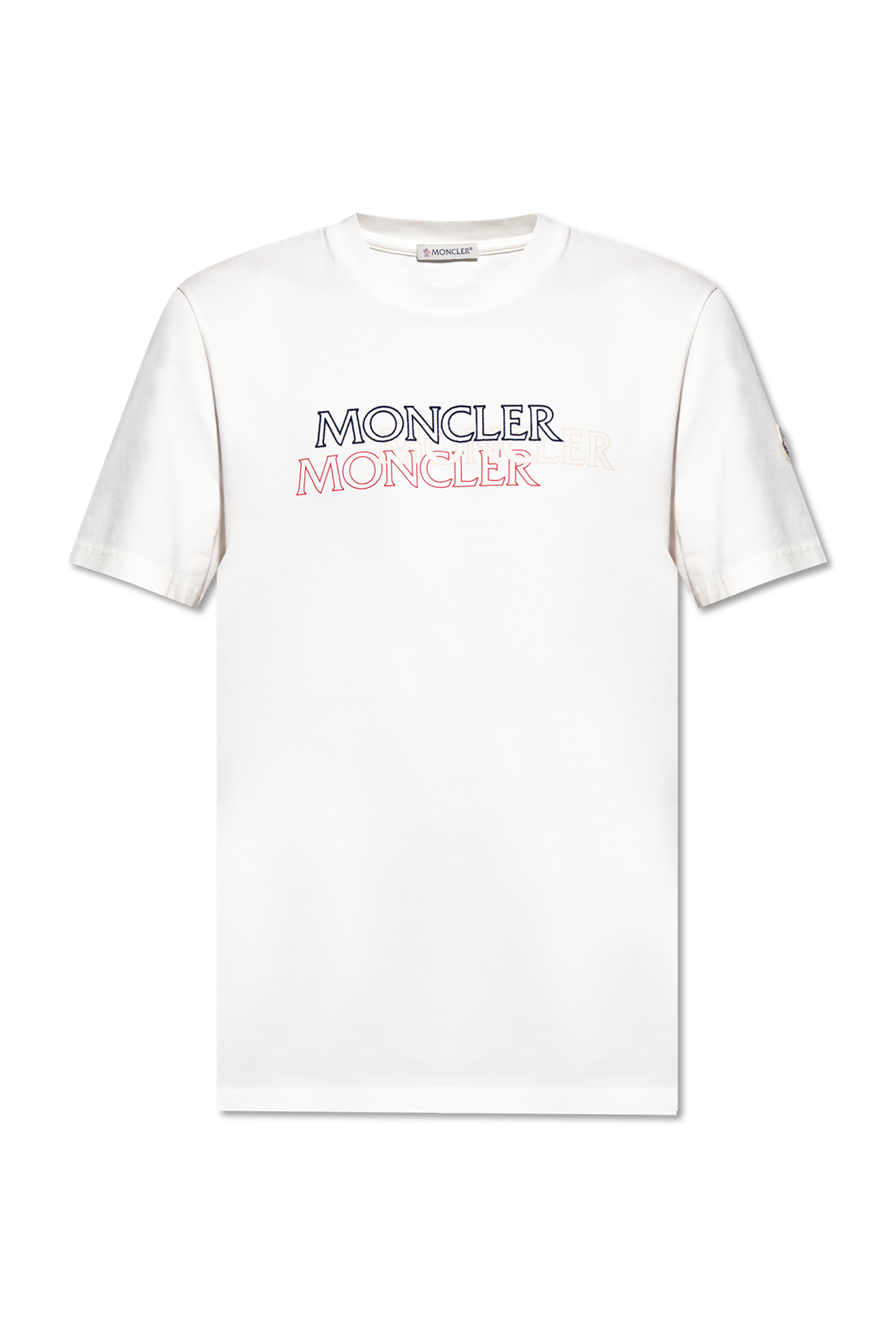 White T-shirt with printed logo Moncler - Vitkac Japan