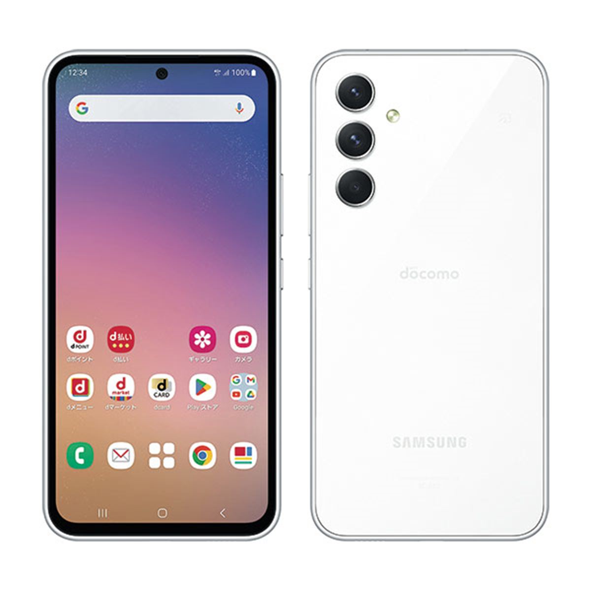 Galaxy A54 5G ホワイト ドコモ版 充電口のみ塗装欠け有 Galaxy A54 5G