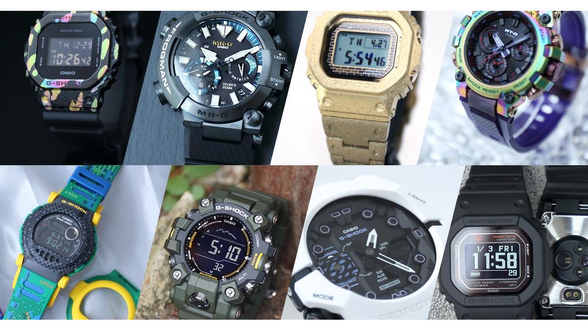 CASIO G-SHOCK デジタル腕時計 黒 40周年記念 マルチカラー ビッグバン