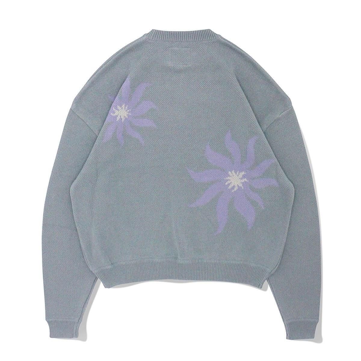 ROKKAN O.C.EXTRA_JACQUARD KNIT SWEATER.(Flower)
