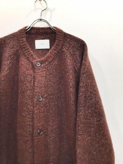 トップス stein KID MOHAIR KNIT CARDIGAN BRICK トップス stein KID