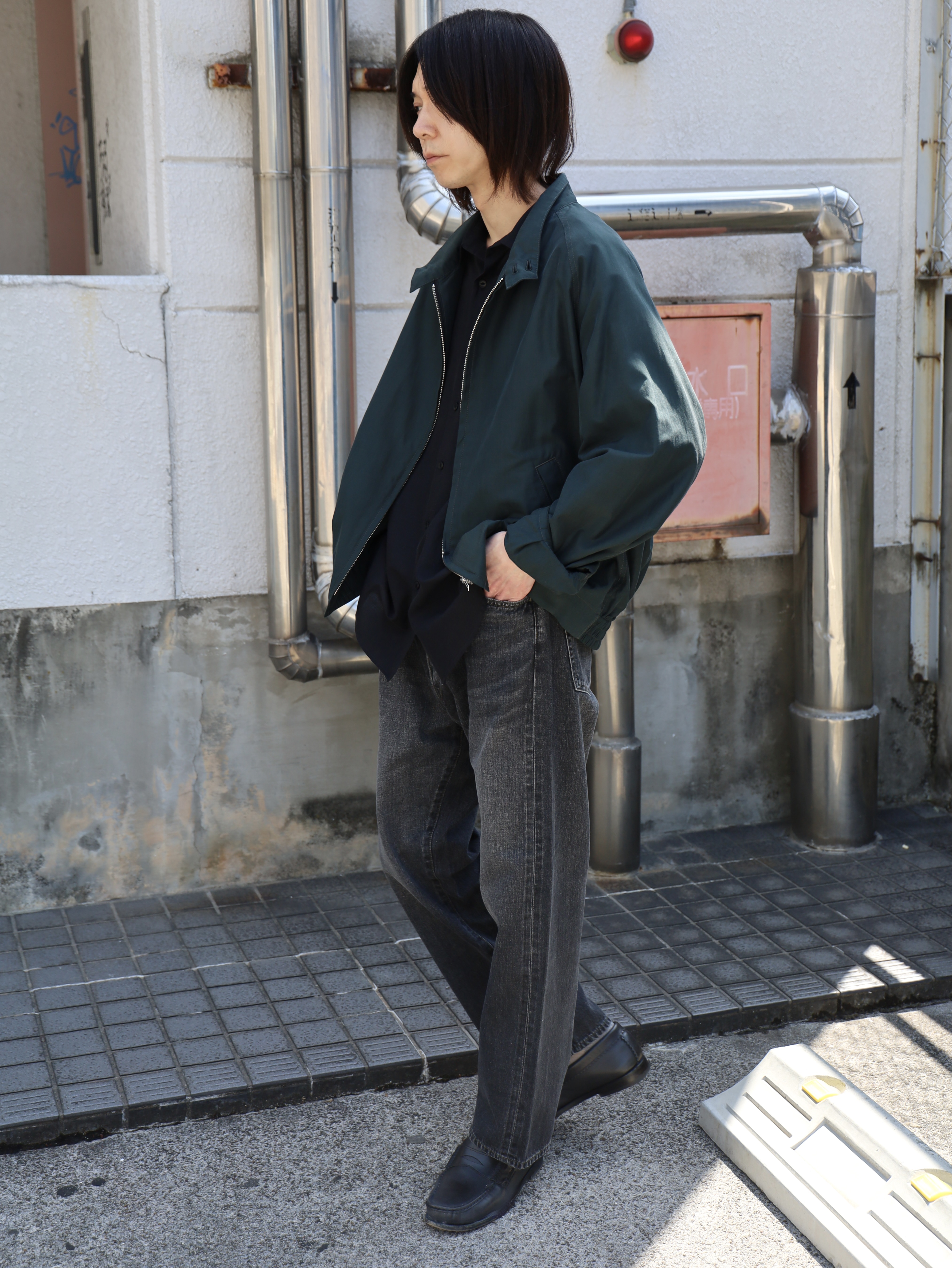 OUTIL PANTALON BOUDES - FADED BLACK - PURAS