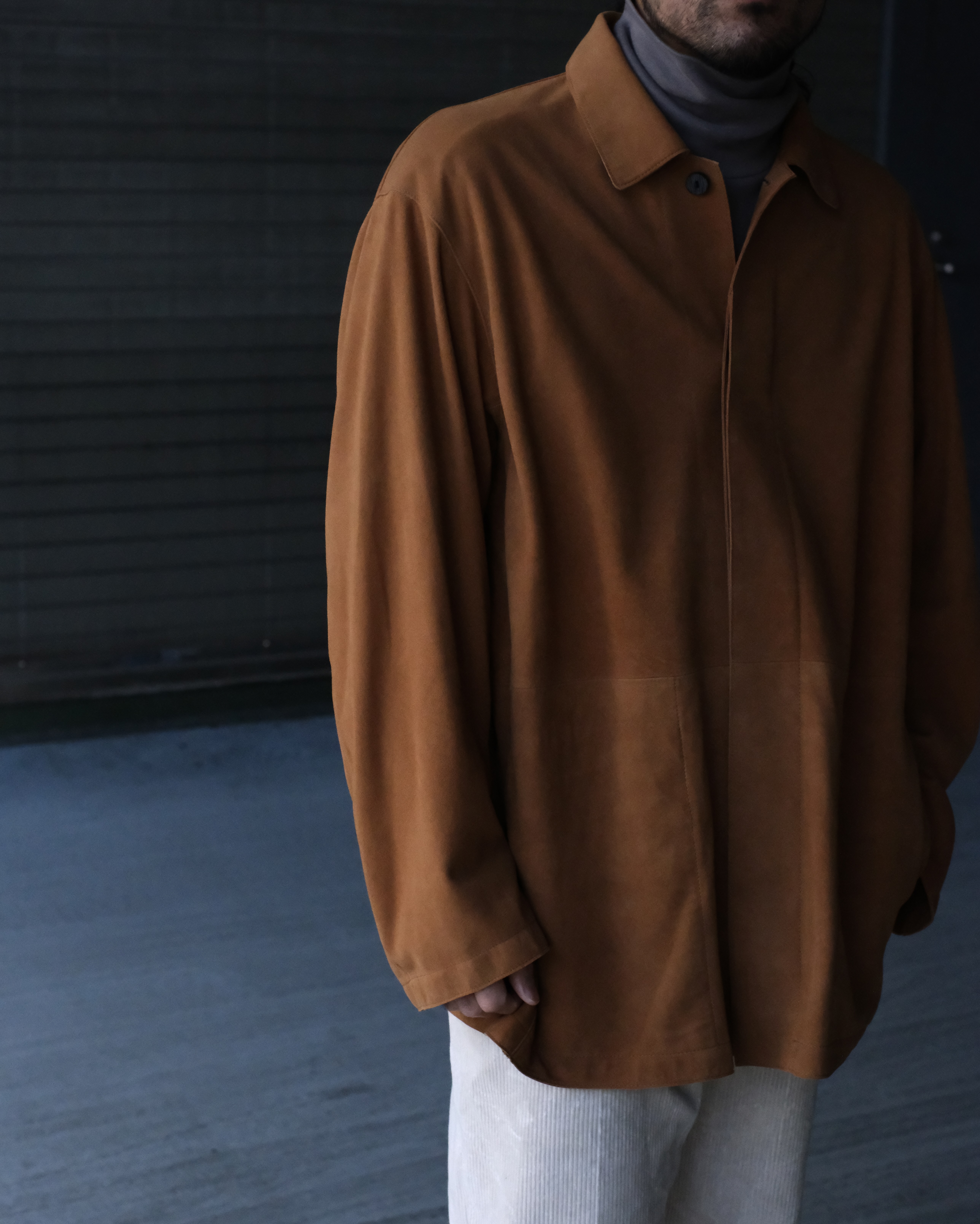HERILL Goatsuede Jacket - Brown - PURAS