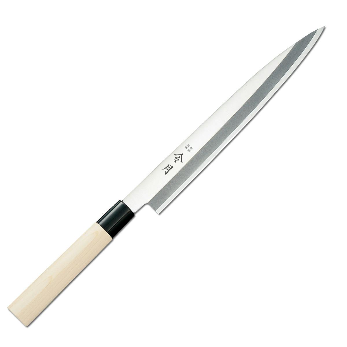 未使用】 左利き用 藤原照康作 柳刃包丁 240mm 未使用】 左利き用 藤原