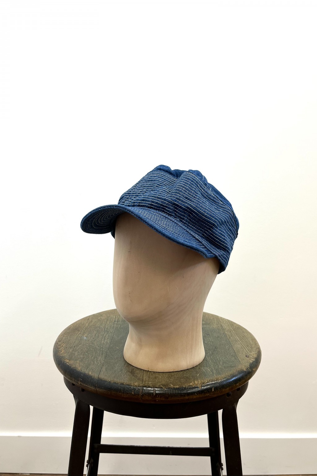 Kapital 12oz Denim THE OLD MAN AND THE SEA Cap Midtone - Made in