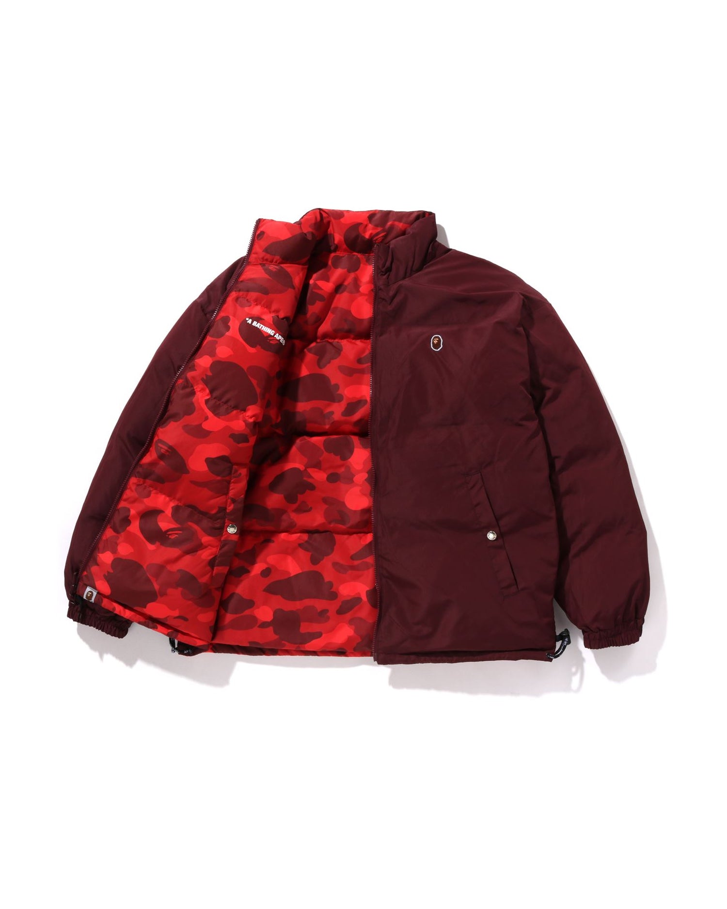 A BATHING APE® Color Camo Reversible Down Jacket | Bape official
