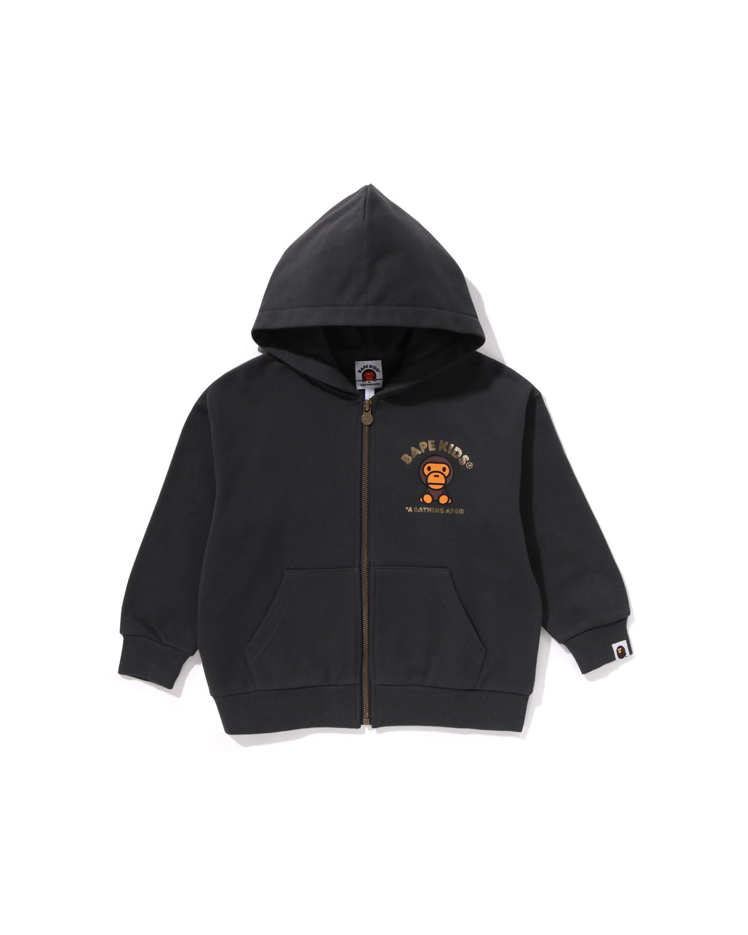 A BATHING APE® Kids Baby Milo Foil Print Zip Hoodie | Bape