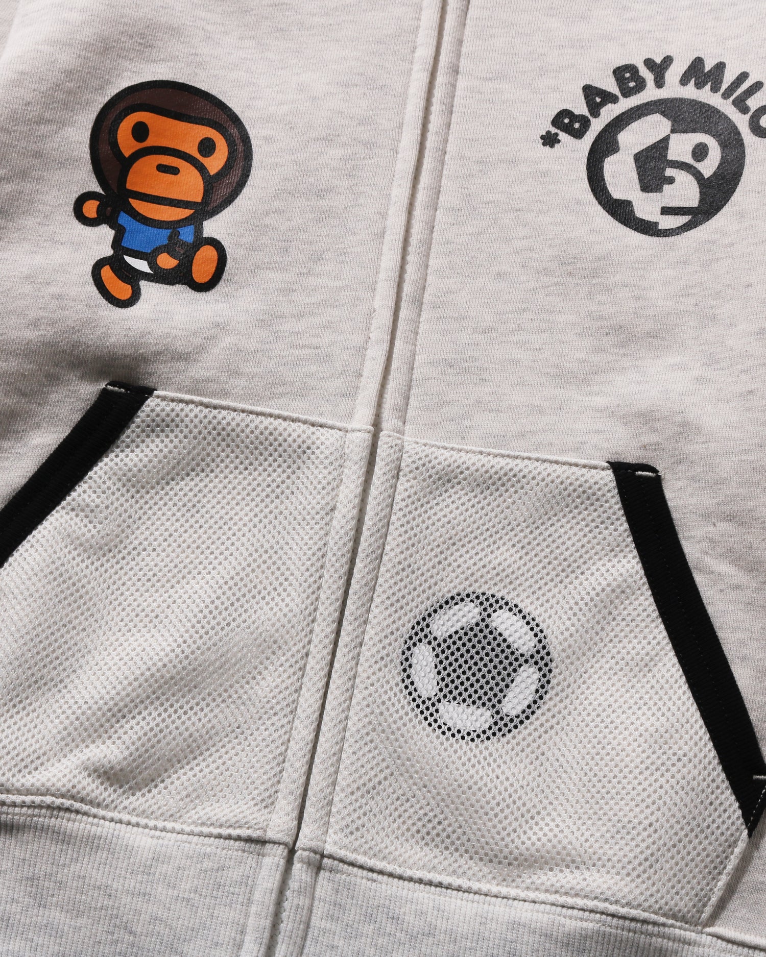 A BATHING APE® Kids Baby Milo Soccer Zip Hoodie | Bape official