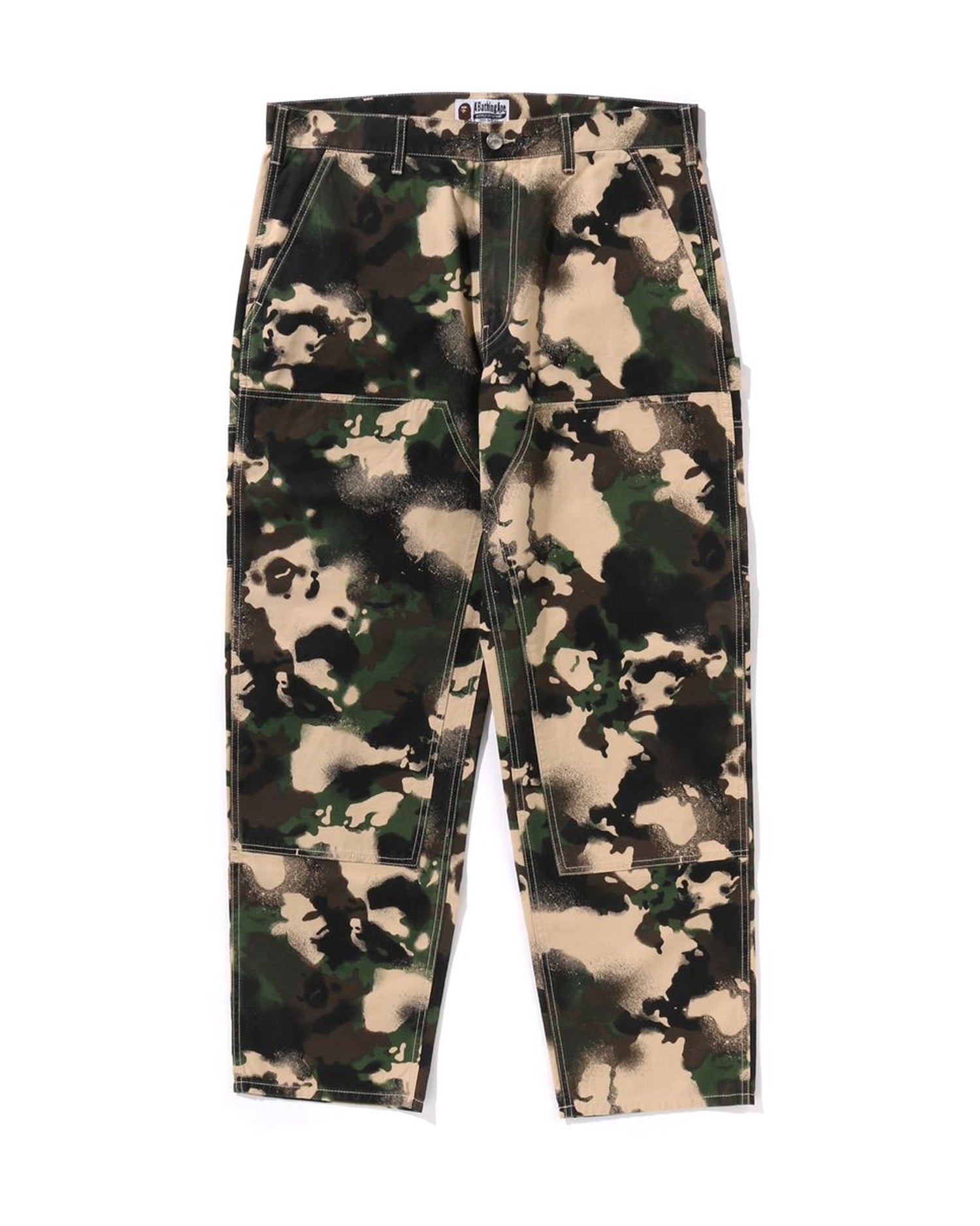 A BATHING APE® Map Camo Relaxed Fit Work Pants | Bape official