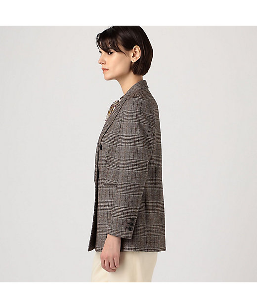 シックグレンチェック ダブルブレストジャケット | maison
