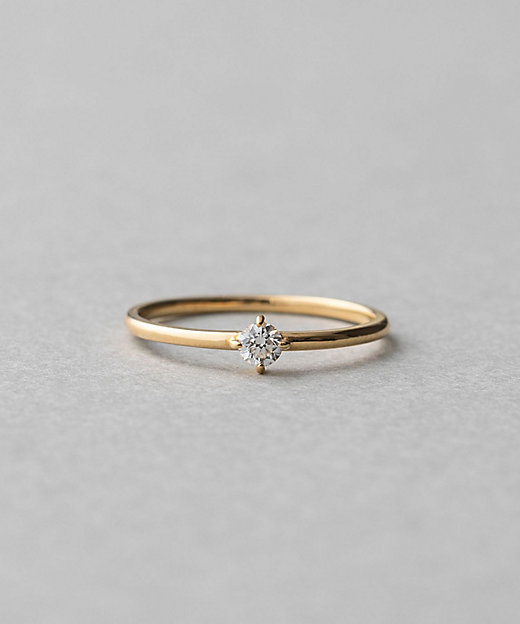 K18 ダイヤモンド 0．1ct リング「ブライト」 | ete bijoux