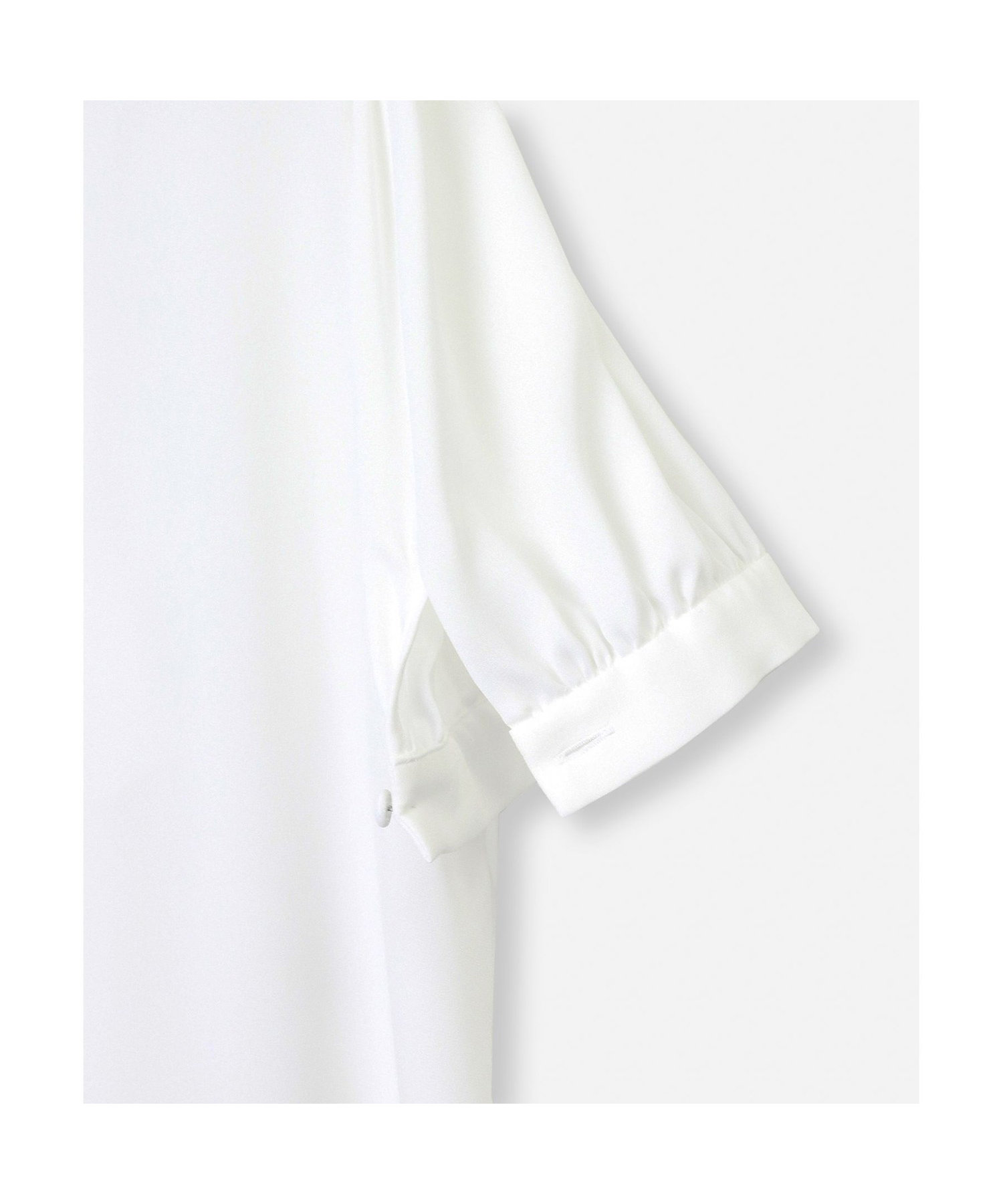 LOULOU WILLOUGHBY】フロントタックラッフル半袖