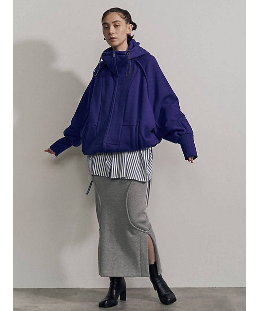 CURVE LINE ZIP PARKA【セットアップ着用可能