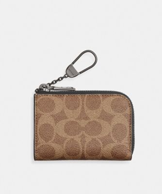 Lジップ キー ケース・シグネチャー キャンバス | COACH/コーチ