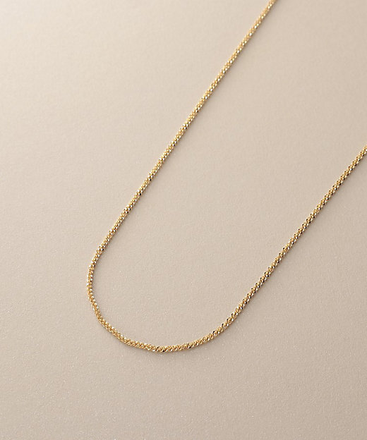 K18クリスクロスチェーン ネックレス（60cm