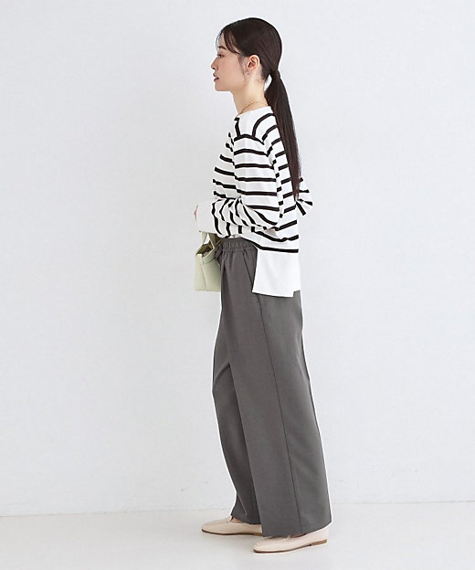 美脚ストレッチイージーワイドパンツ【洗濯機OK