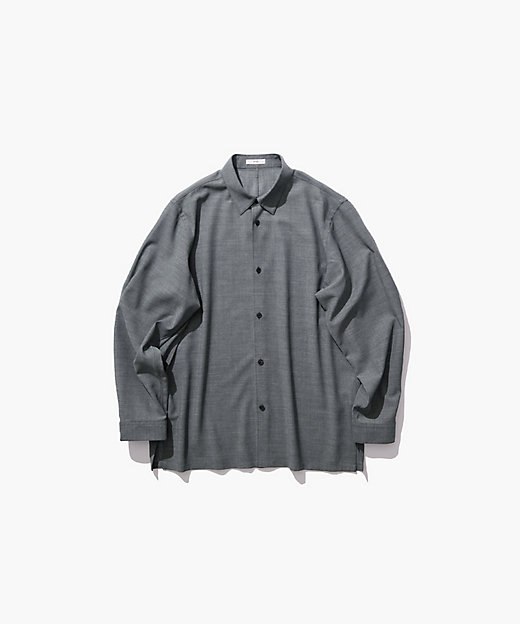 TWIST WOOL GAUZE ｜ ルーズフィットシャツ