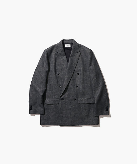 LINEN WOOL TWILL ｜ ダブルジャケット