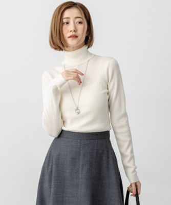 滝沢眞規子さん着用／WEB限定カラーあり】ウーステッドウール リブ