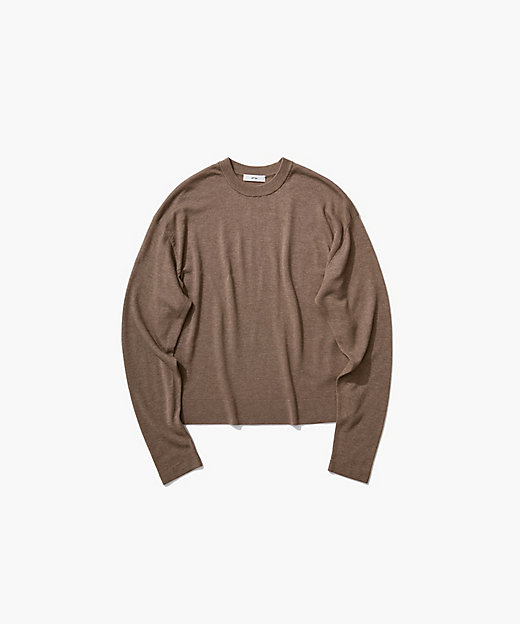 GARMENT DYED CASHMERE SILK ｜ クルーネック