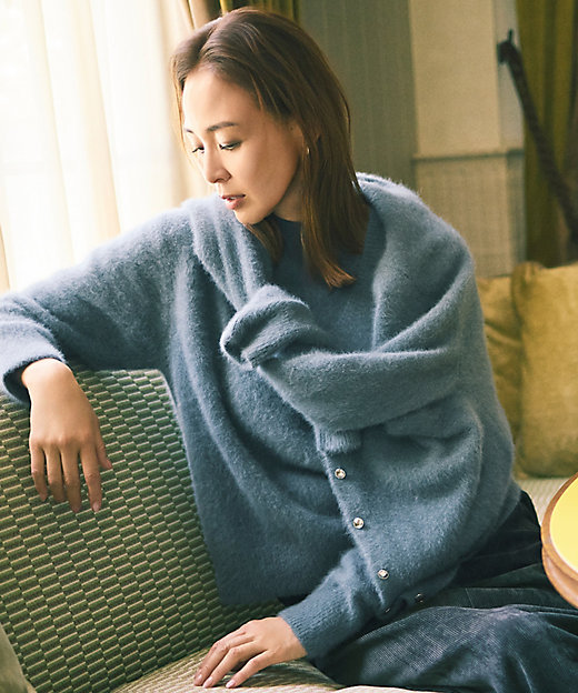 SHIHOさん着用】ヘアリーフォックスプルオーバー ニット