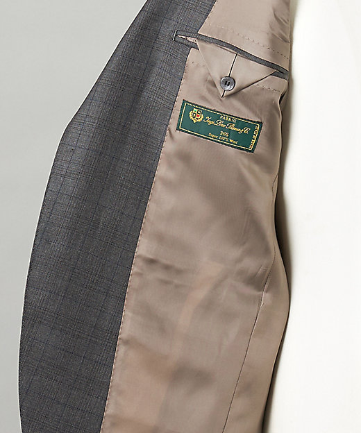 Loro Piana Fabric】365 通年スーツ（グレーー×格子